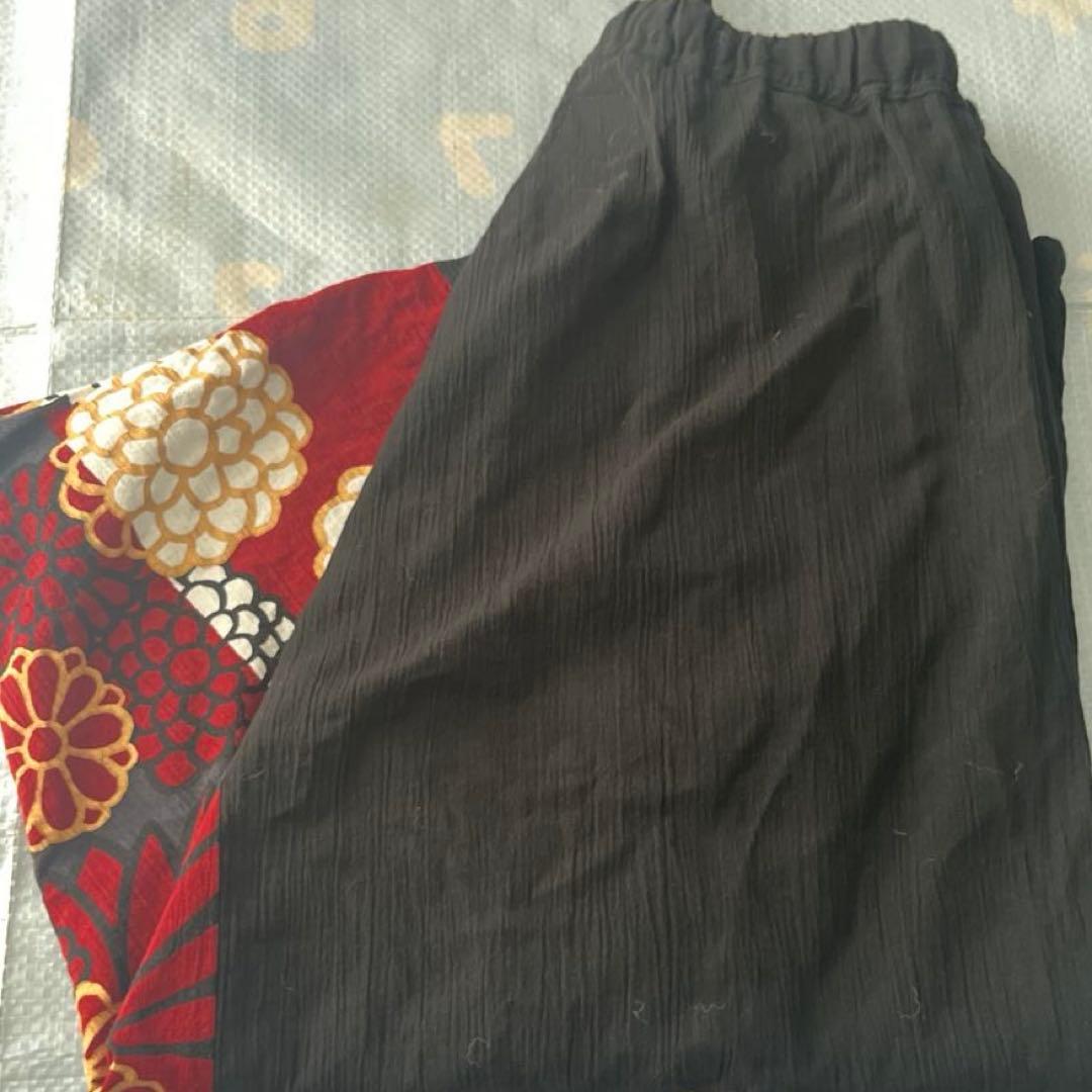 高島縮 Sサイズ　20/20 富士2.0／濡羽色×金襴緞子