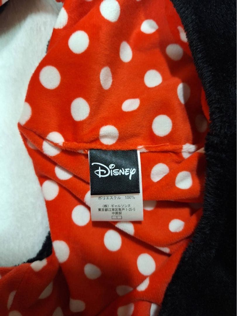 ぽ*ん様 ミニーちゃん　マフラーキャップ　ディズニー　ファンキャップ　赤　ギャル