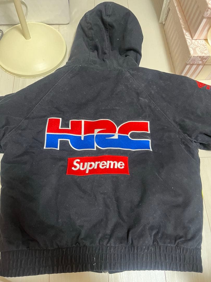 ジャケット・アウター supreme honda fox racingpuffyzipupjacket
