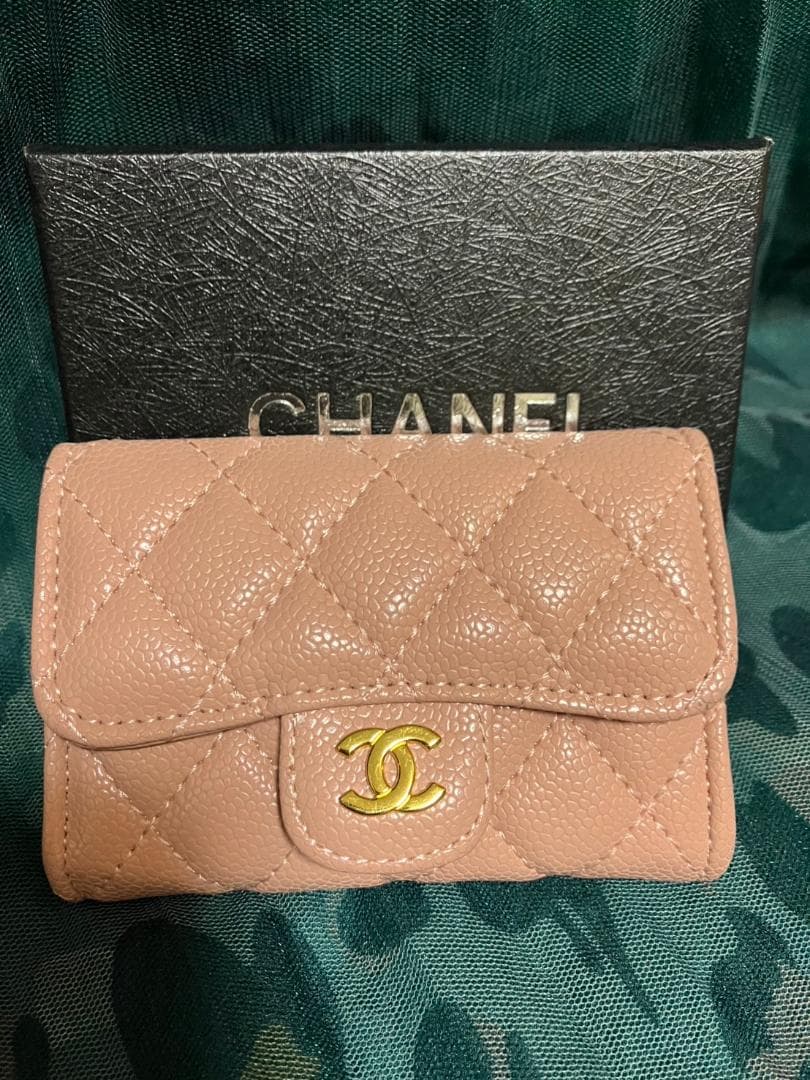CHANEL 　ピンク 　キルティング 　ケース