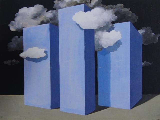 ルネ・マグリット、嵐、希少な画集より、新品高級額・額装付