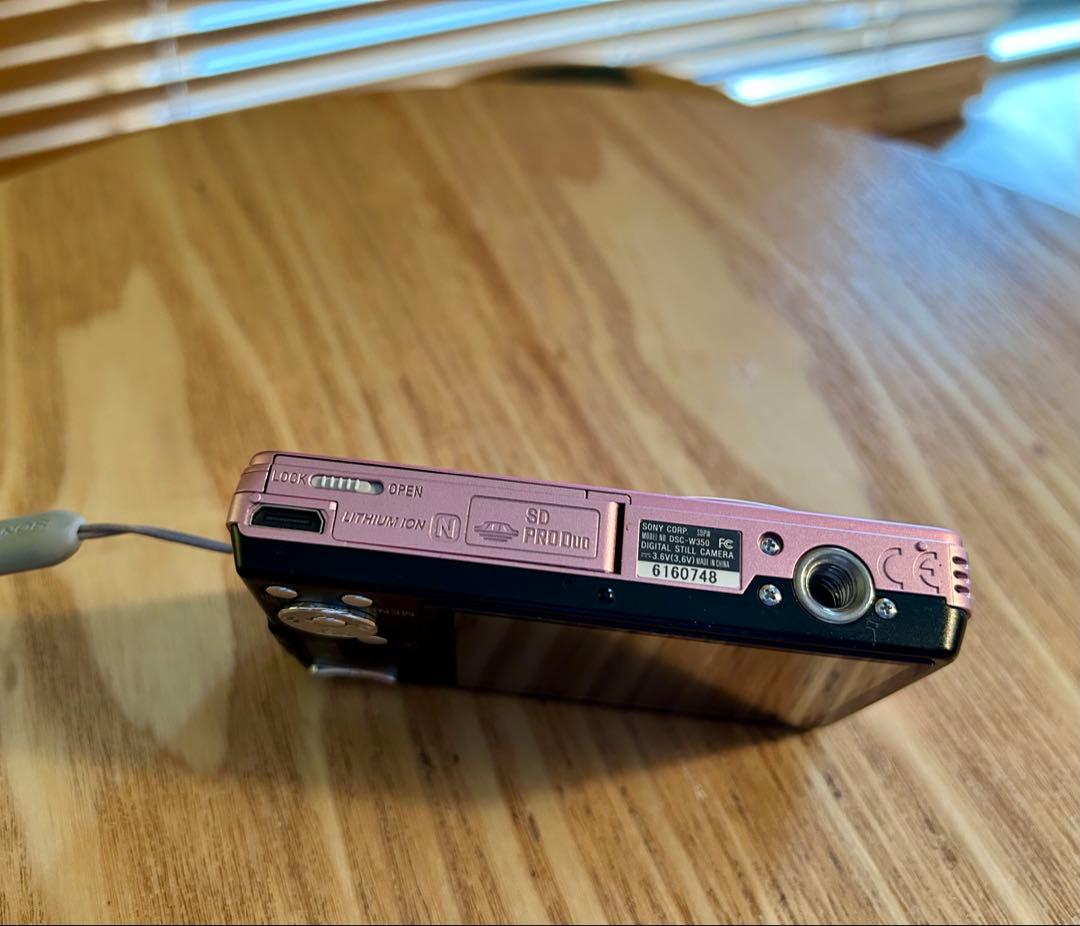 超美品 SONY Cyber-shot DSC-W350 ピンク動作確認済