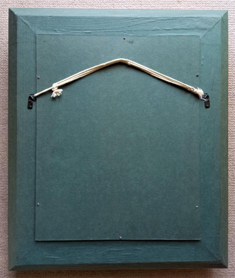 宮永岳彦　「婦人像」　F６号　　豪華な金縁額装　　真作