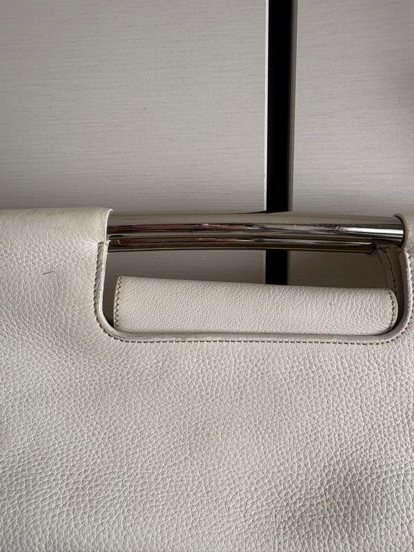 【PRADA 】希少デザイン✨✨ ホワイトレザー ショルダーバッグ