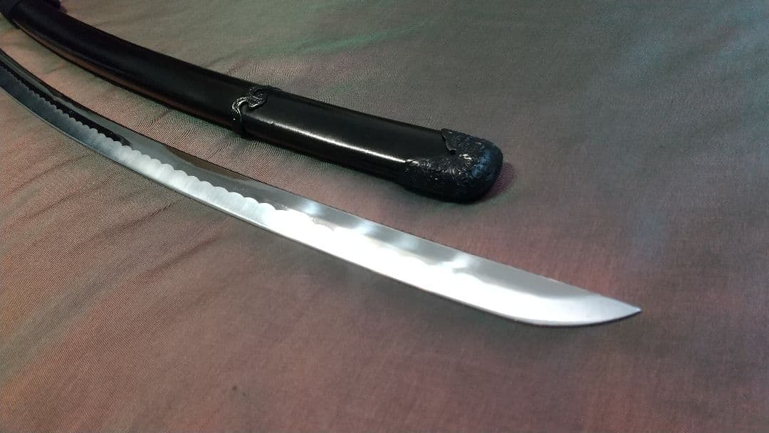 互の目刃紋【鐺・責金】模造刀 大刀 陣太刀 模擬刀 拵え katana 鍔