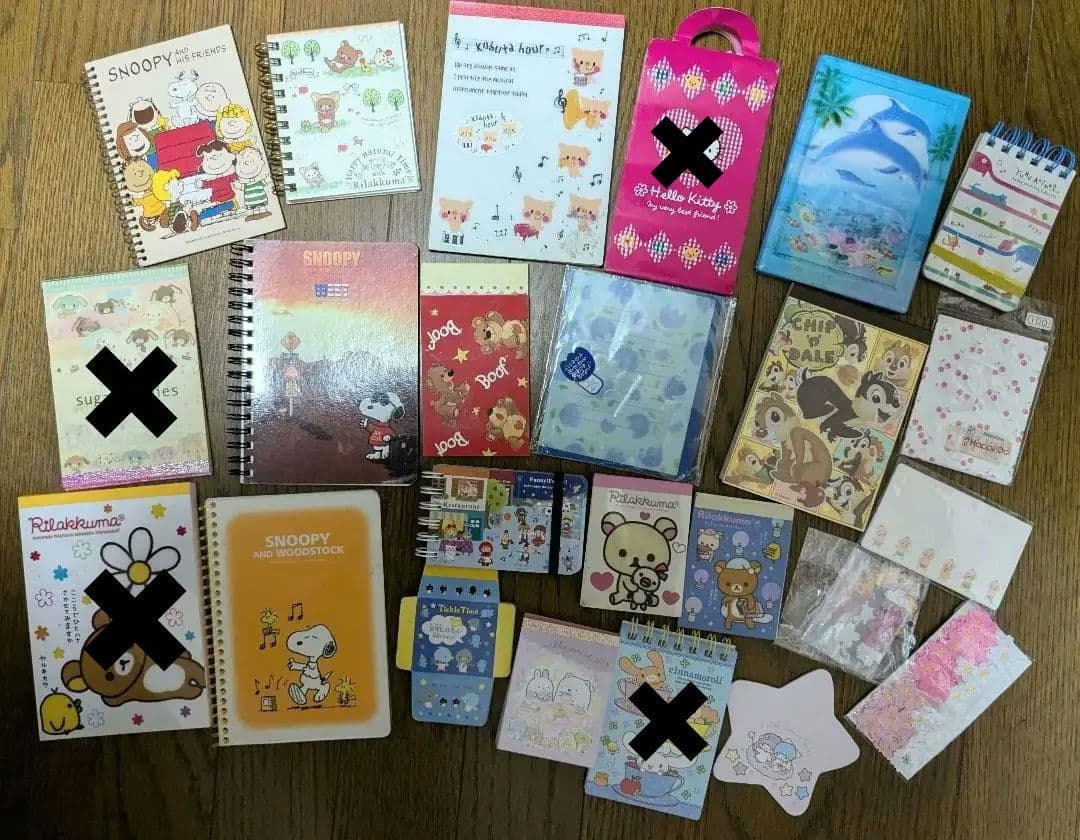 メモ帳　まとめ売り　サンリオ　キティちゃん　スヌーピー　すみっコぐらし