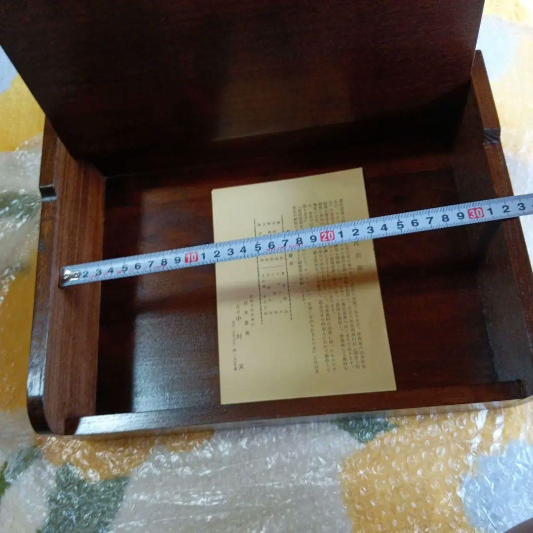 japan 長野県 上田農民美術　 二代目中村実　木彫物入れ