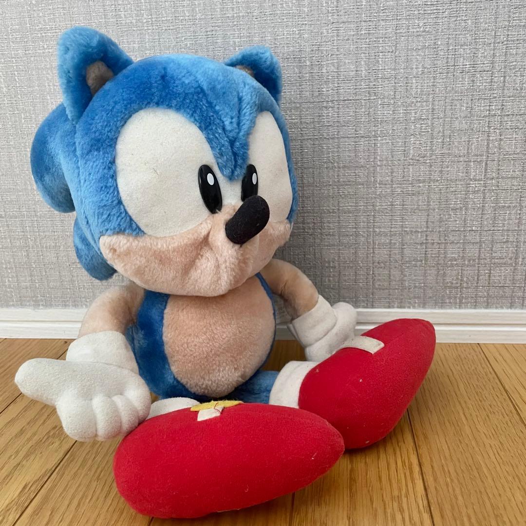 希少 レア レトロ ぬいぐるみ ソニック 1998年製 SEGA ヘッジホッグ