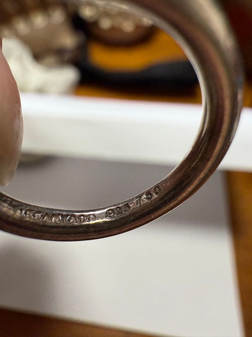 ティファニー リング　10号　バンドウィズ　コンビ 750 指輪 925