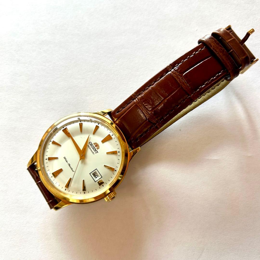 ORIENT オリエント バンビーノ 自動巻き レザーベルト 日本製 メンズ