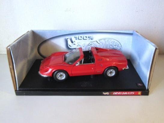 特価 Hot Wheels 1/18 フェラーリ Dino 246GTS レッド