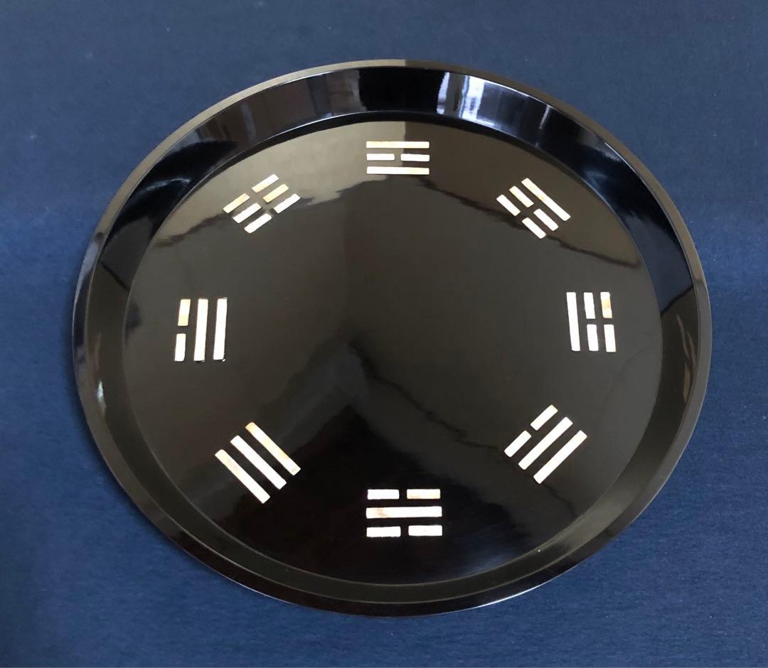 《レ》茶道具 八卦盆 螺鈿 青貝 塗師 宗哲 木製漆器 共箱　251104う3