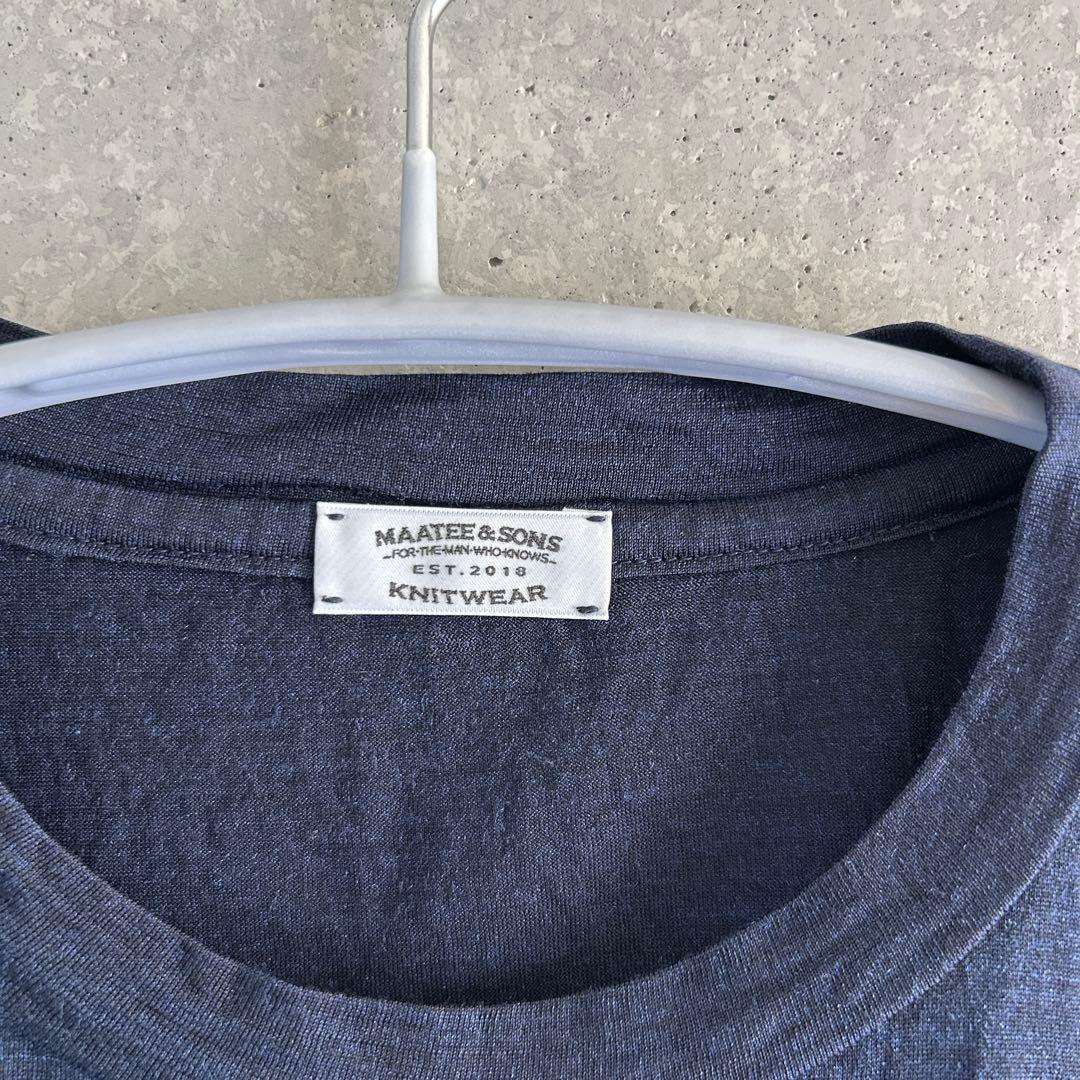 トップス MAATEE&SONS Washable Silk Pocket Tee
