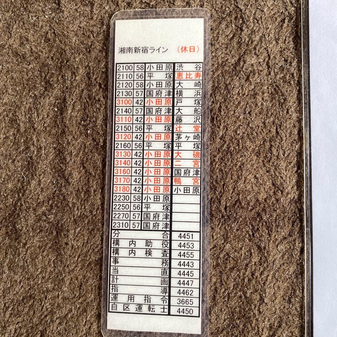 鉄道　スタフ？　時刻表？