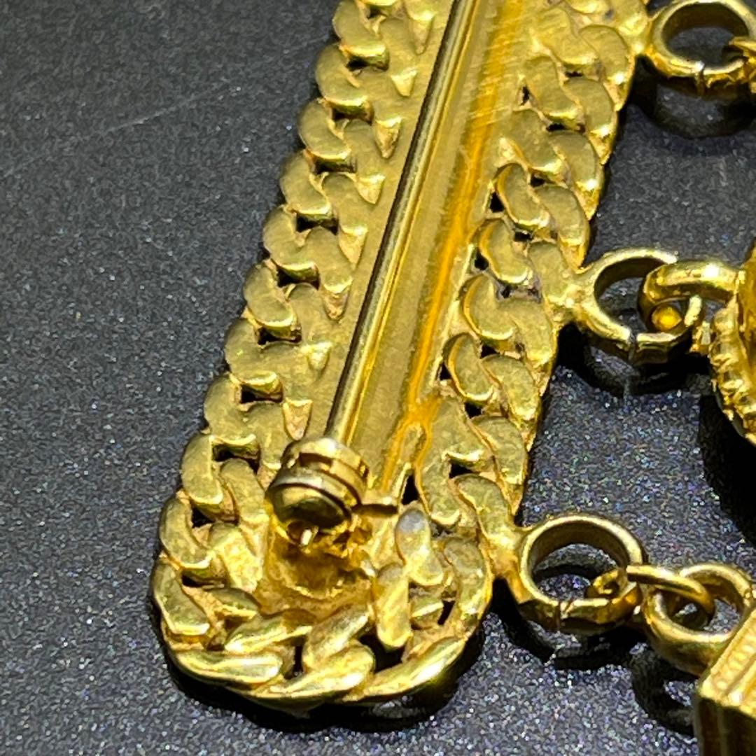 【美品】セリーヌ　ブローチ　スターボール　凱旋門　ゴールド