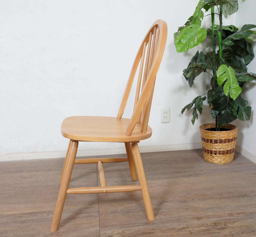 Pangrum ダイニングチェアー　ウィンザーチェア 背部丸型 2脚セット