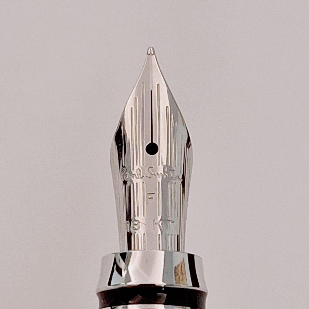 ポールスミス　チャコールグレーラッカー　万年筆　ペン先18K