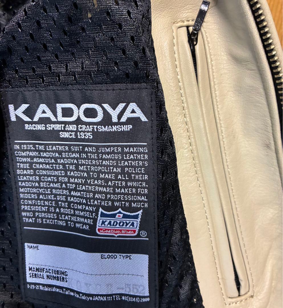 【美品】KADOYA カドヤ レザー ジャケット M