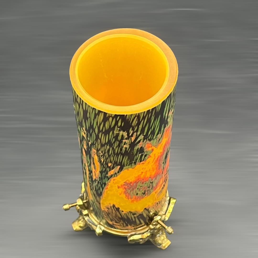 ドームナンシー　卓上照明　アンテルカレール　被せガラス　高さ18cm