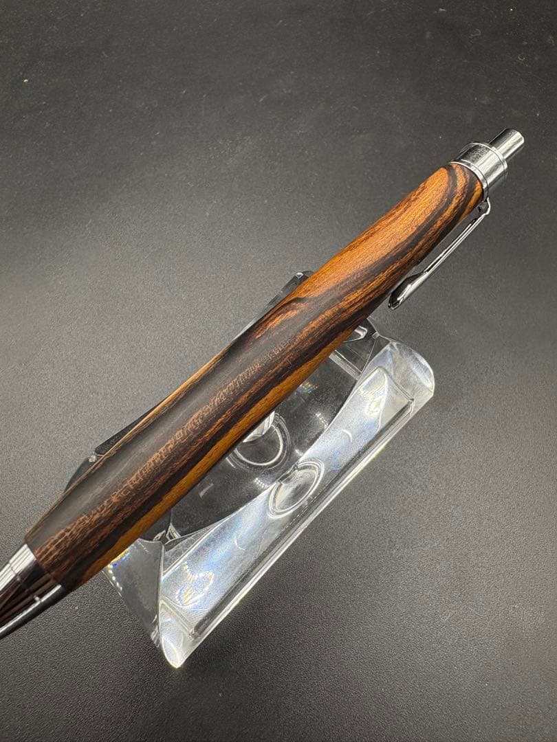 493デザートアイアンウッド　杢あり　木軸シャーペン　ボールペン