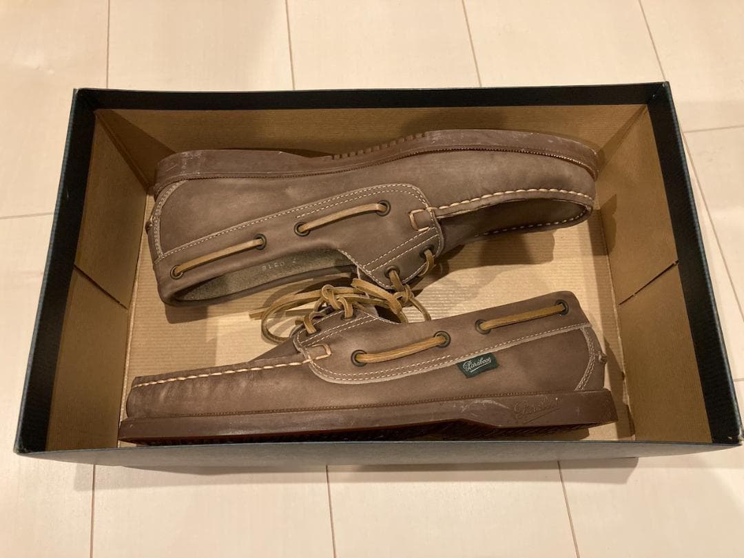 0*8様 Paraboot BARTH サイズ7 パラブーツ ブラウン デッキシ