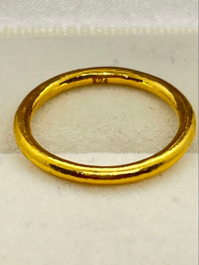K24 純金無地リング3.06g指輪リング 刻印ありハンドメイド