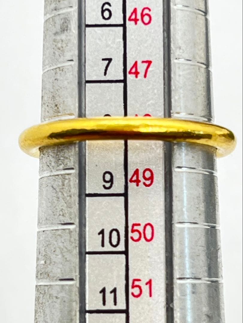 K24 純金無地リング3.06g指輪リング 刻印ありハンドメイド