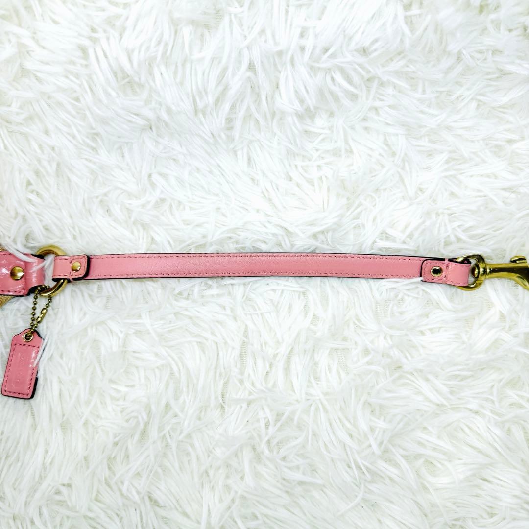 coach キャンバスタトゥー アクセサリーポーチ 花柄 ワンショルダーバッグ