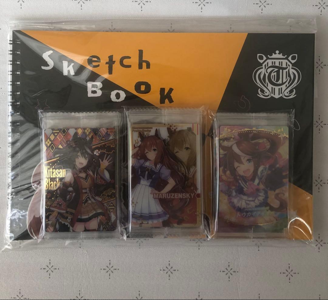 ウマ娘 カ－ド 第1〜8Ｒ.SPR コンプ スケッチブック、フラットケースお纏め