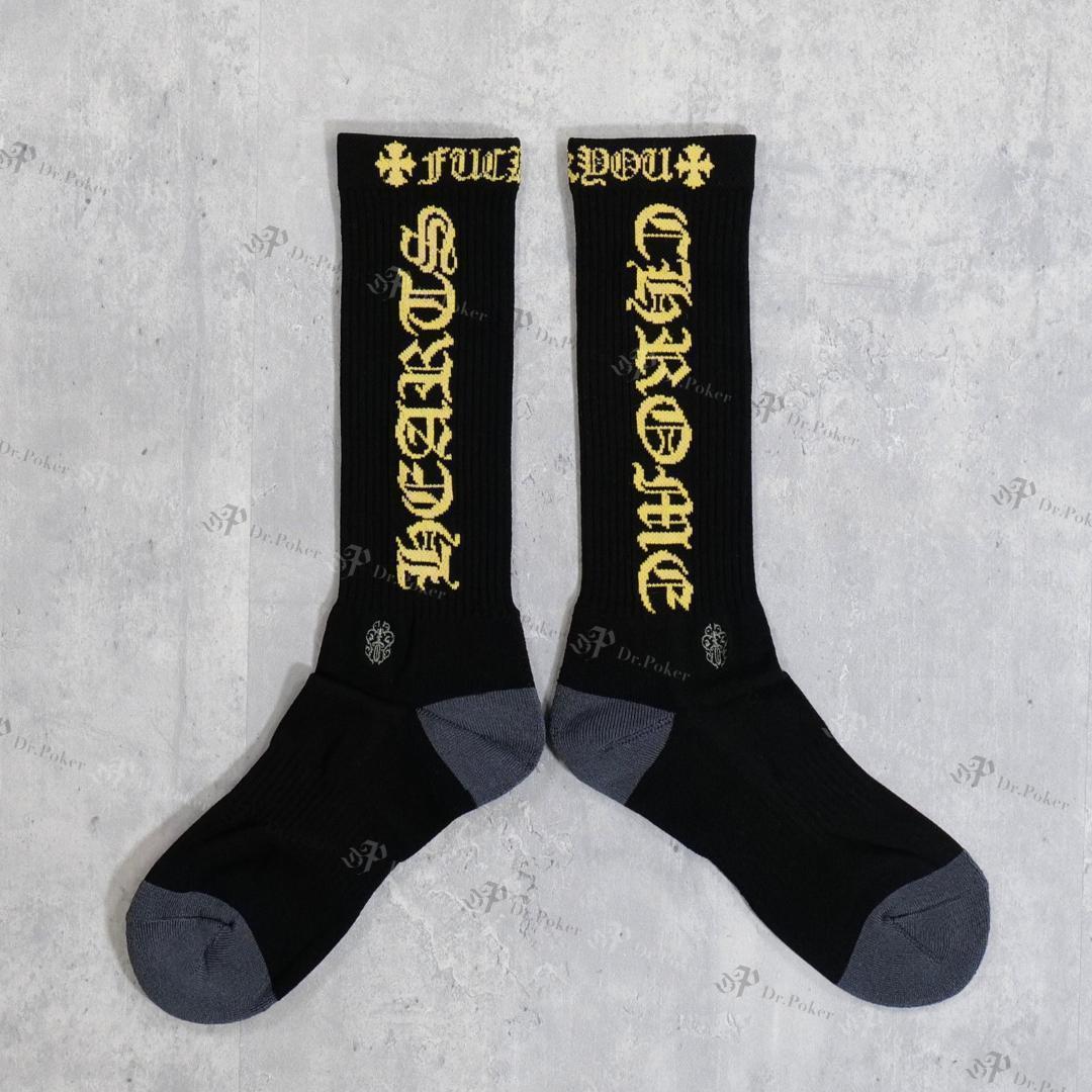 【新品】Chrome Hearts ダガー ソックス 黄色 L