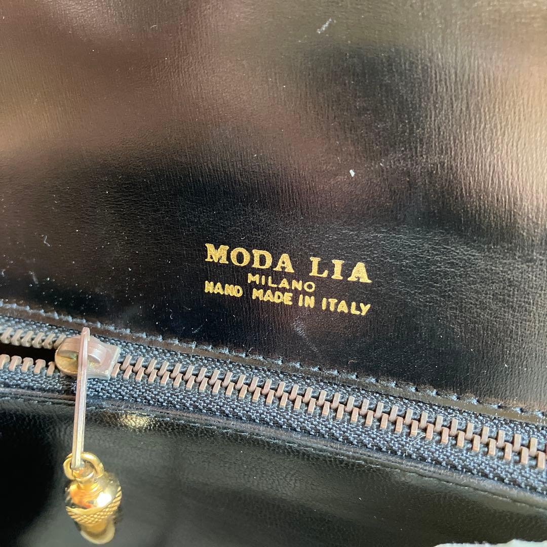 クロコダイル風ハンドバッグ ブラック