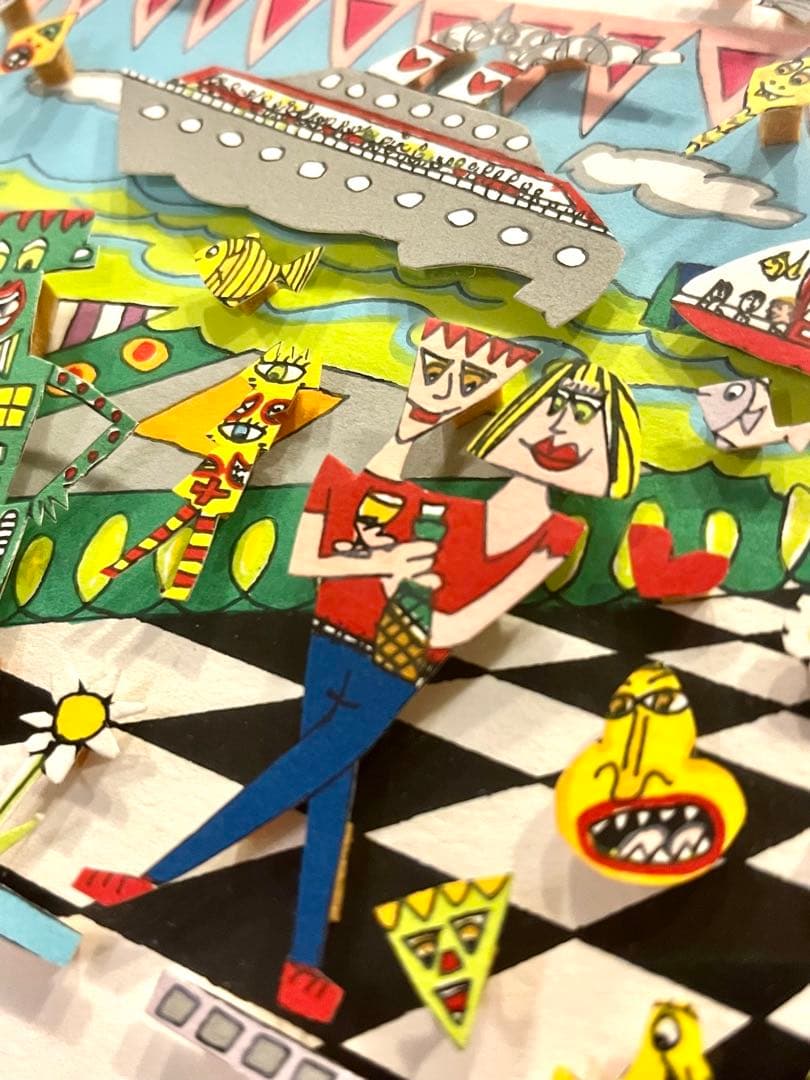 ★大型作品&極美品★ジェームスリジィ作 「Follow the Sun」