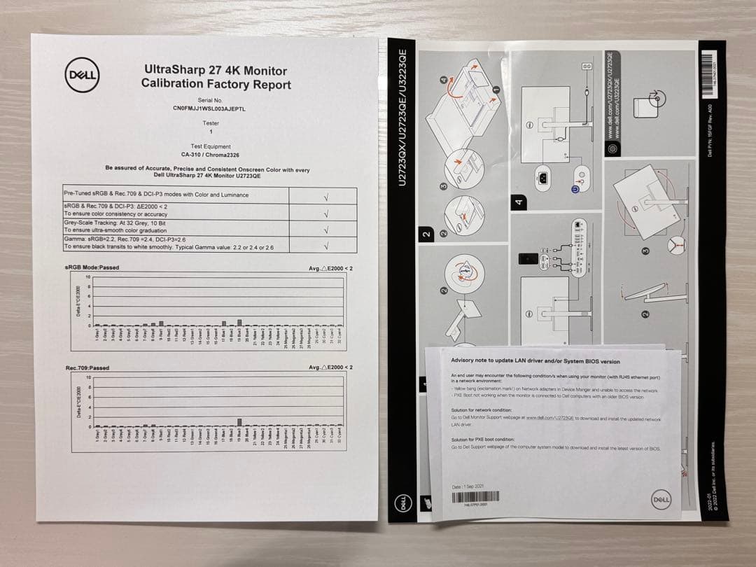 Dell デル 27インチ 4K モニター U2723QE