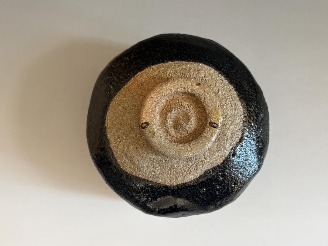 中村道年　黒楽茶碗　堀内宗完　兼中斎書付　銘「蓬莱」　茶道具　表千家