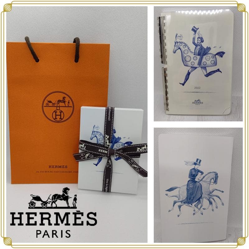 【すぐ届く】HERMES エルメス手帳レフィル '22 《GM》 1ブロック