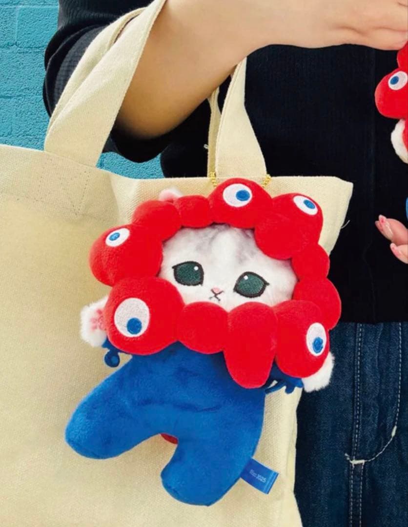 新品★ミャクミャクモフサンド 関西万博EXPO2025 ぬいぐるみマスコット立ち