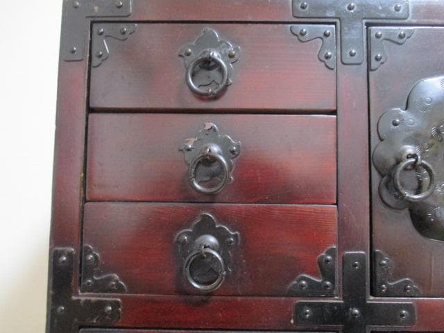 欅材　和箪笥　小箪笥　船箪笥　金具　引き出し