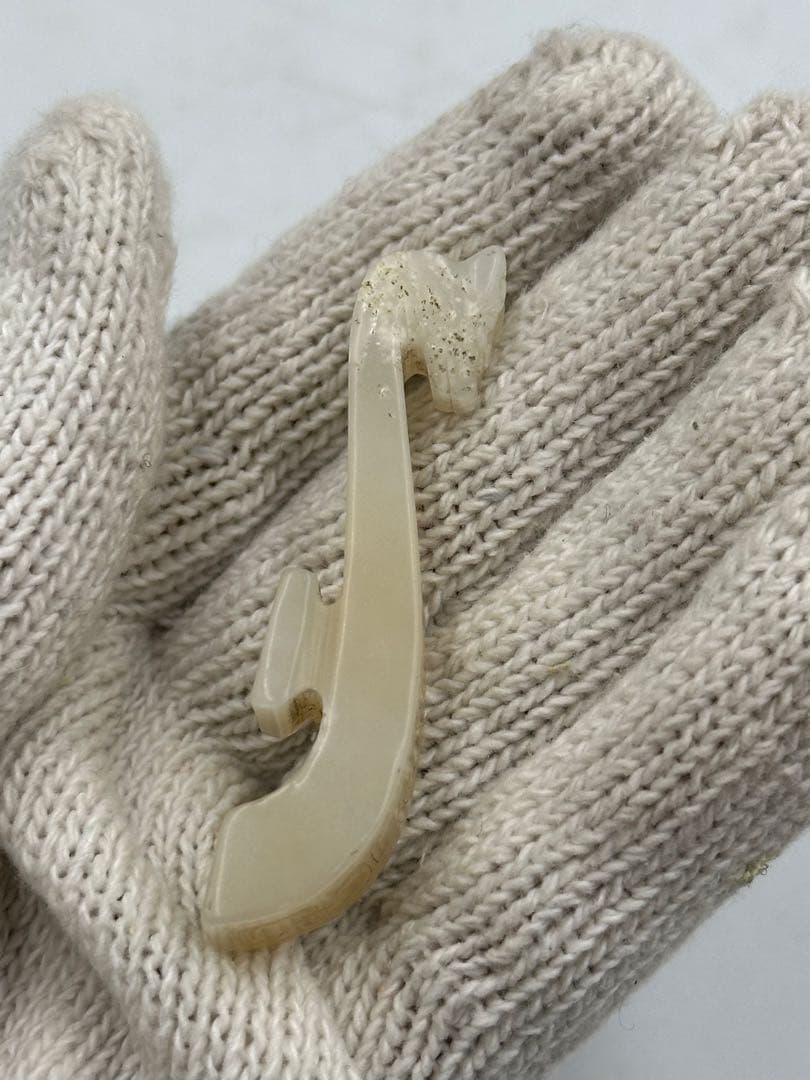 砡雕刻 根付 白玉 和田玉 中国古美術 アクセサリー 重さ約 16g