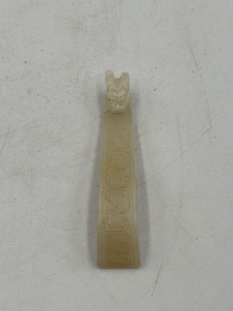 砡雕刻 根付 白玉 和田玉 中国古美術 アクセサリー 重さ約 16g