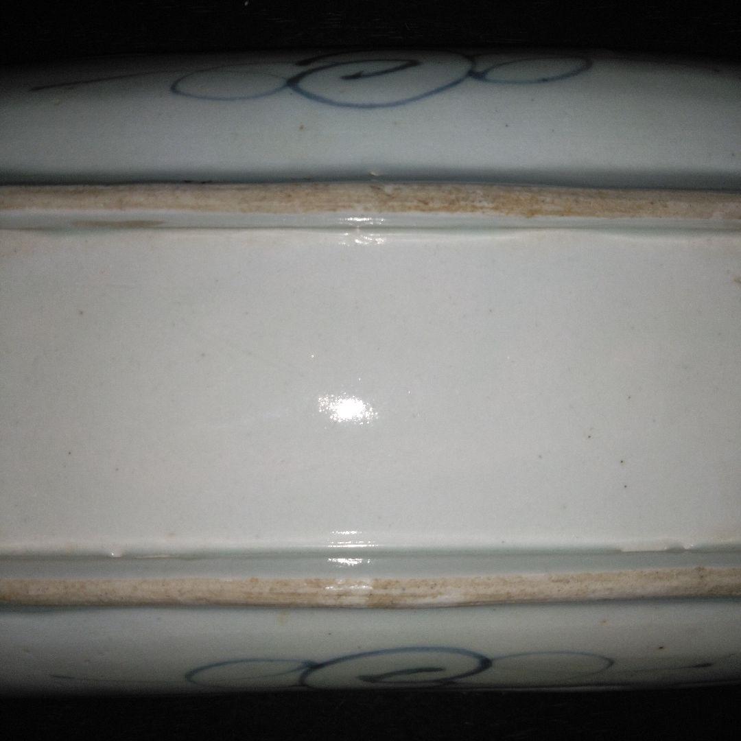 NO591 長皿　丸紋　切込焼・須恵焼