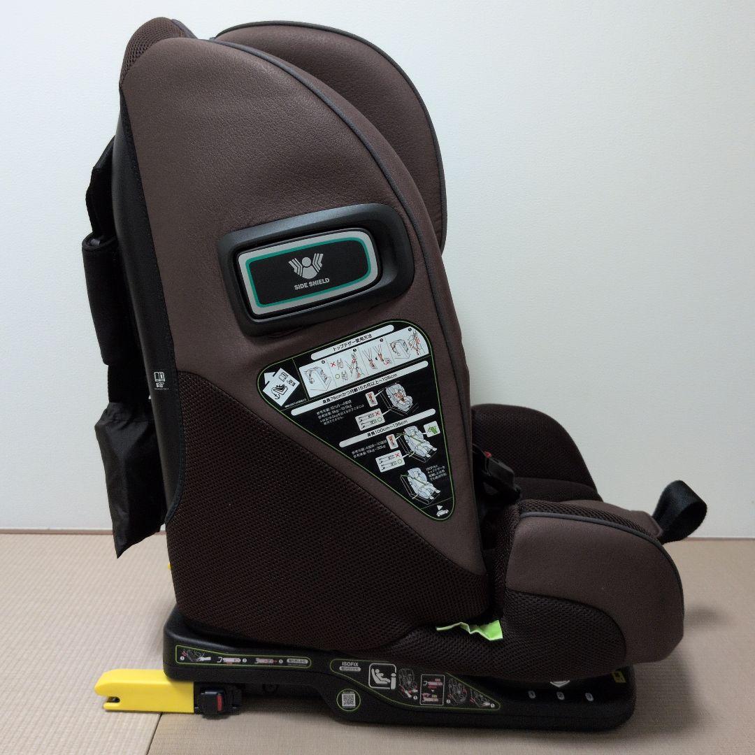 美品Aprica フォームフィットISOFIXセーフティープラス AB ブラウン