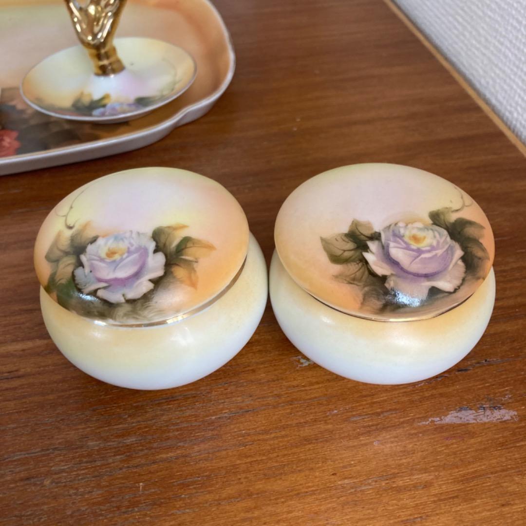 アールヌーボー　手描き　オールドノリタケ イギリス　ドレッサーセット