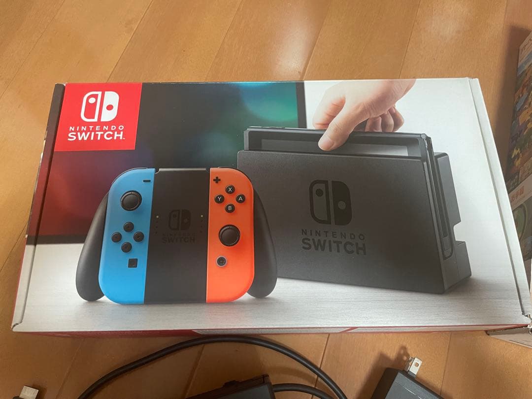 Nintendo Switch 本体 ゲームソフト2本付(リングフィット&マリオ