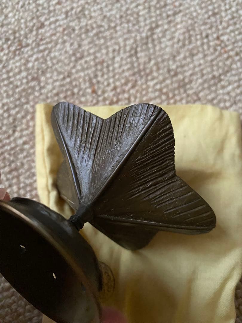 蝋型　鋳銅　蓋置　突羽根　鋳師　金森紹栄氏造