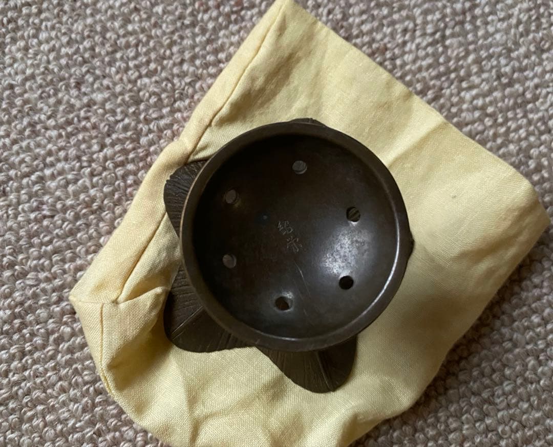 蝋型　鋳銅　蓋置　突羽根　鋳師　金森紹栄氏造