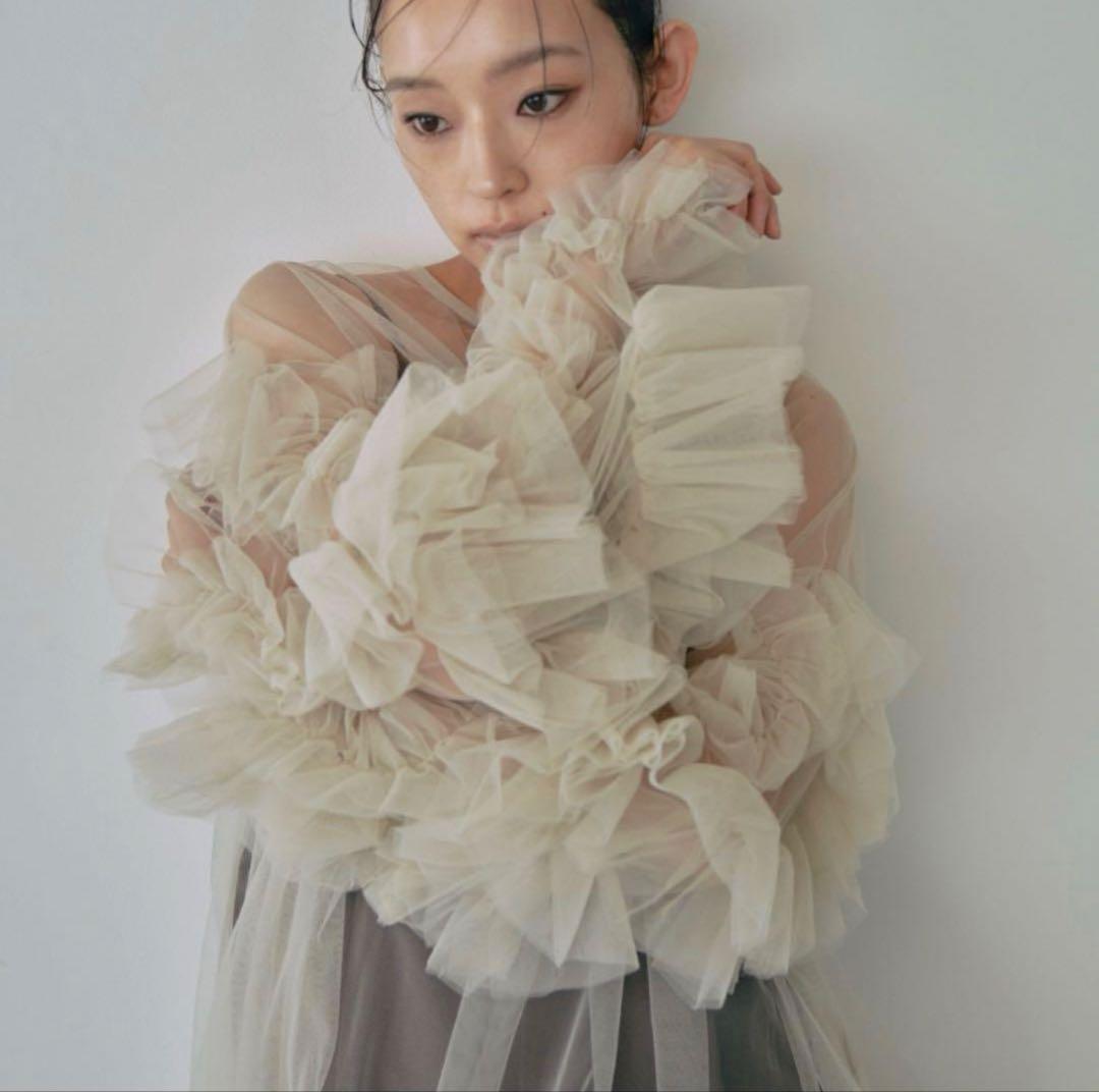 【新品】 ANDRESD デコラティブチュールトップス オケージョンドレス