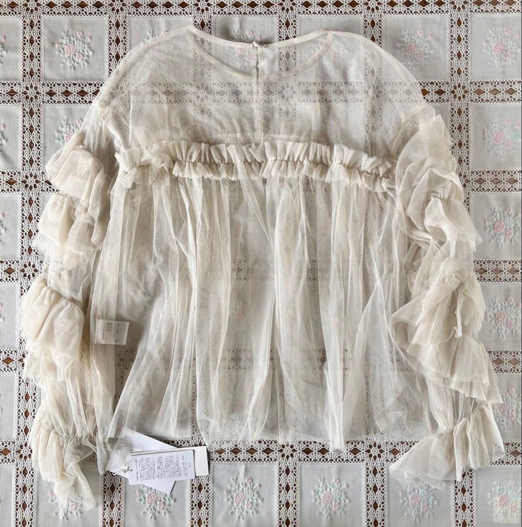 【新品】 ANDRESD デコラティブチュールトップス オケージョンドレス