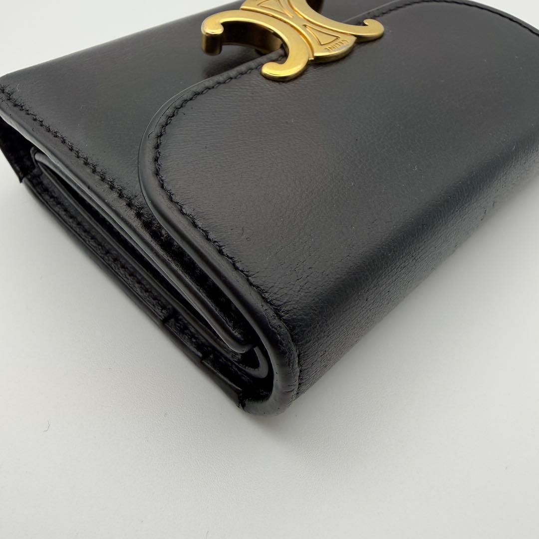 CELINE セリーヌ 財布 スモール フラップウォレット トリオンフ