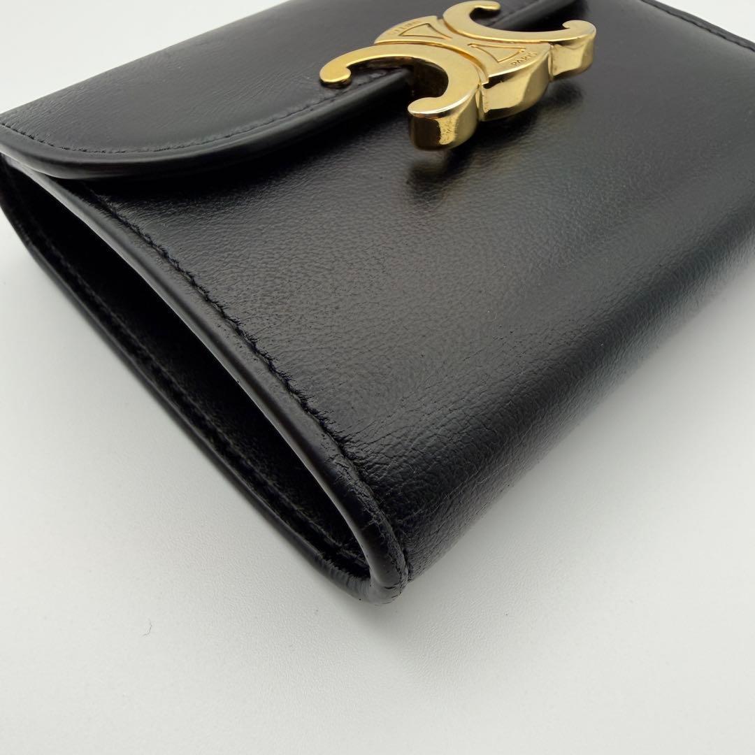 CELINE セリーヌ 財布 スモール フラップウォレット トリオンフ