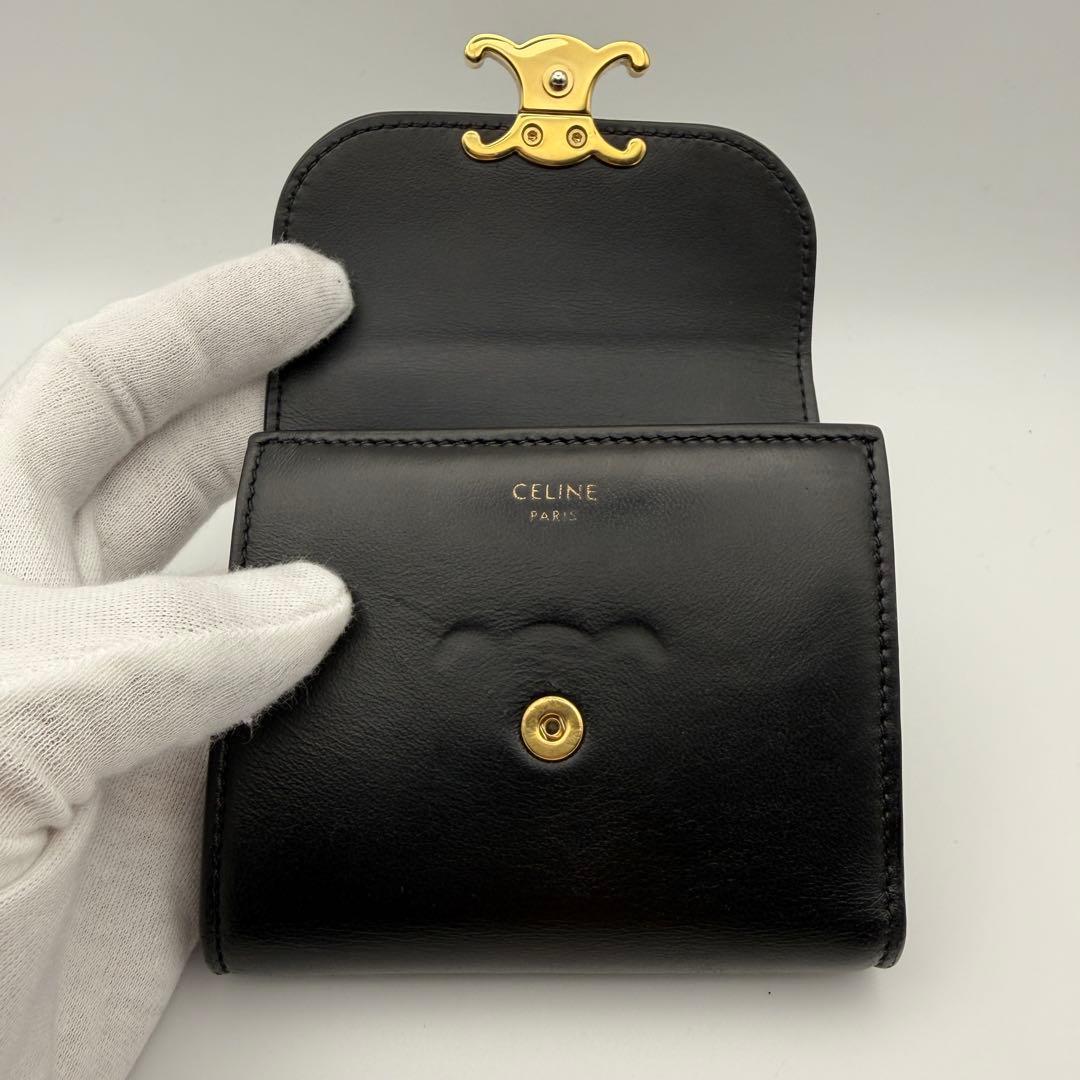 CELINE セリーヌ 財布 スモール フラップウォレット トリオンフ